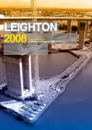 Financial Report 2008 - Leighton Holdings