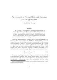 An extension of Hsiung-Minkowski formulas and its applications