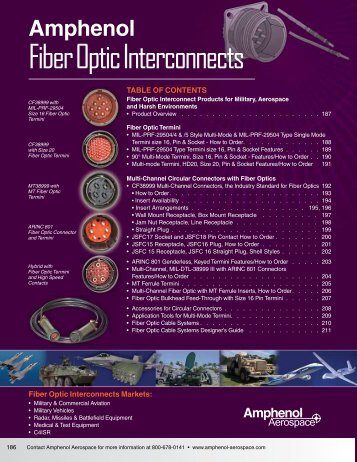 Fiber Optic Interconnects