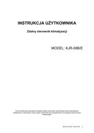 INSTRUKCJA UÅ»YTKOWNIKA Zdalny sterownik klimatyzacji - Chiller