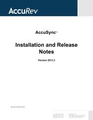 AccuSync for Rally Installation and Release Notes - AccuRev