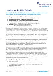 Allgemeinen Informationen zum Studium - Fachhochschule der ...