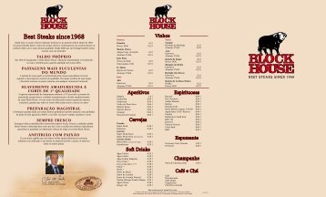 Best Steaks since 1968 -  Block House