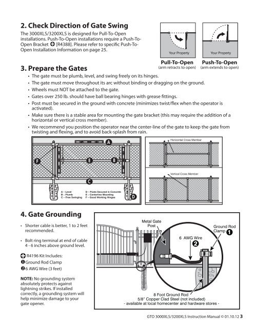 Installation Manual - GTO/Pro