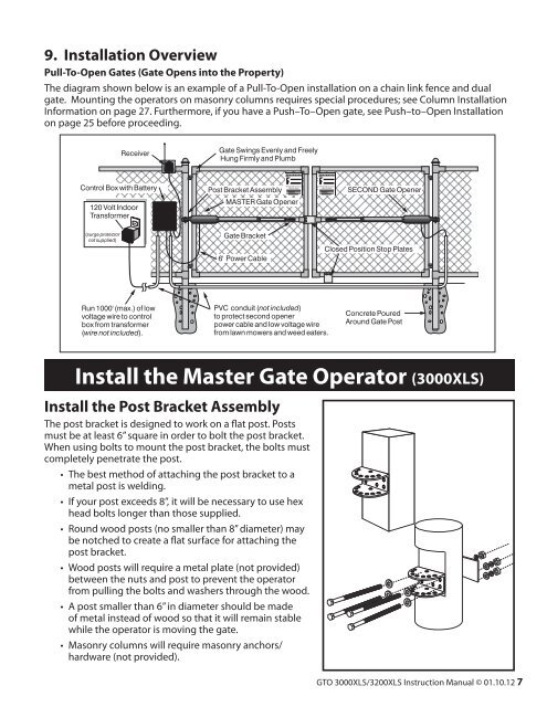 Installation Manual - GTO/Pro