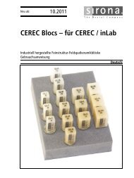 CEREC Blocs ÃƒÂ“ fÃƒÂ¼r CEREC / inLab