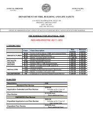 New FY14 Fee Schedule - Department of Fire,Building and Life Safety