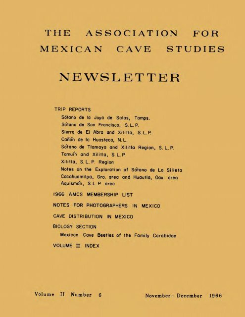 17MB PDF - Association for Mexican Cave Studies