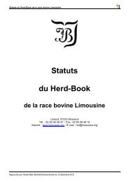 STATUTS DU HERD-BOOK DE LA - Limousine.org