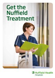Get the Nuffield Treatment (PDF - right click to save) - Nuffield Health