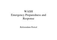 PRESENTATION 4a: WASH Prepositioning