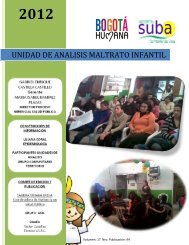 UNIDAD DE ANALISIS MALTRATO INFANTIL - Hospital Suba