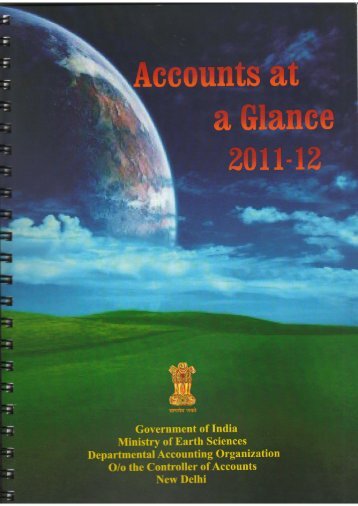 Accounts at a Glance (2011-12) - Ministry Of Earth Sciences