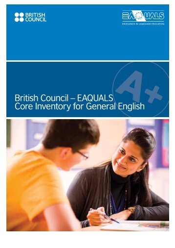 British Council â EAQUALS Core Inventory for General ... - Support