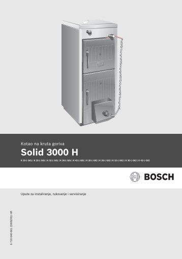 Upute za upotrebu (PDF 1.4 MB) - Bosch toplinska tehnika