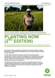 Planting Now (2nd Edition) - Oxfam International