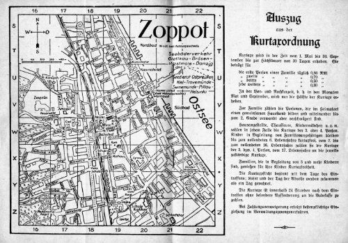 Wohnungsnachweis Zoppot von 1940 - Danzig