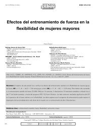 Efectos del entrenamiento de fuerza en la flexibilidad de mujeres ...