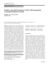 Synthesis and optical properties of ZrO2 with incorporated Ti ...