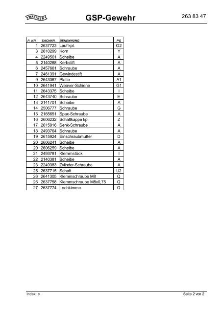 GSP-Gewehr 2638347 - Borchers