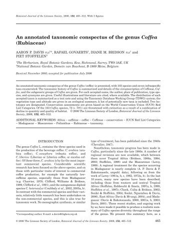 An annotated taxonomic conspectus of the genus ... - ResearchGate