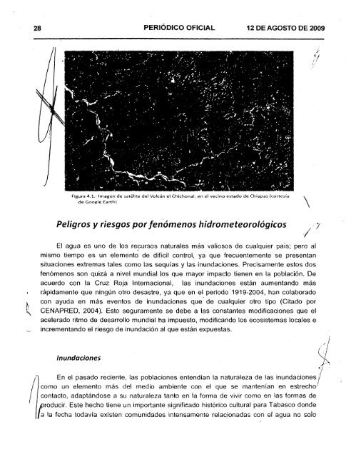 Atlas de riesgo PeriÃ³dico Oficial - H. Ayuntamiento de Centro