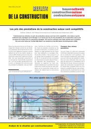 Les prix des prestations de la construction suisse ... - bauenschweiz