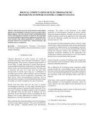 digital computation of electromagnetic transients in power systems