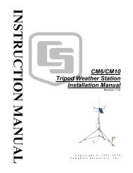 CM6, CM10 Manual - Campbell Scientific