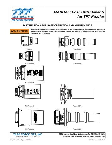 MANUAL: Foam Attachments for TFT Nozzles