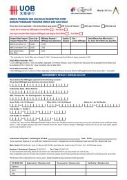 Mas & Asia Miles Form - United Overseas Bank Malaysia