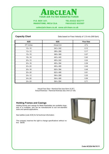 airclean - Intrabench