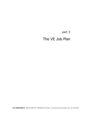 The VE Job Plan - ALAGAD Party-List