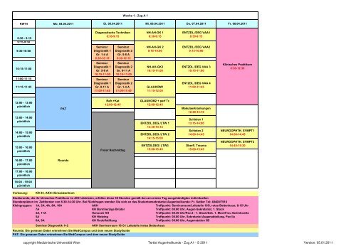 Stundenplan Zug A1 S11.pdf - Medizinische Universität Wien