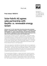 Press release (pdf) - Solar-Fabrik AG