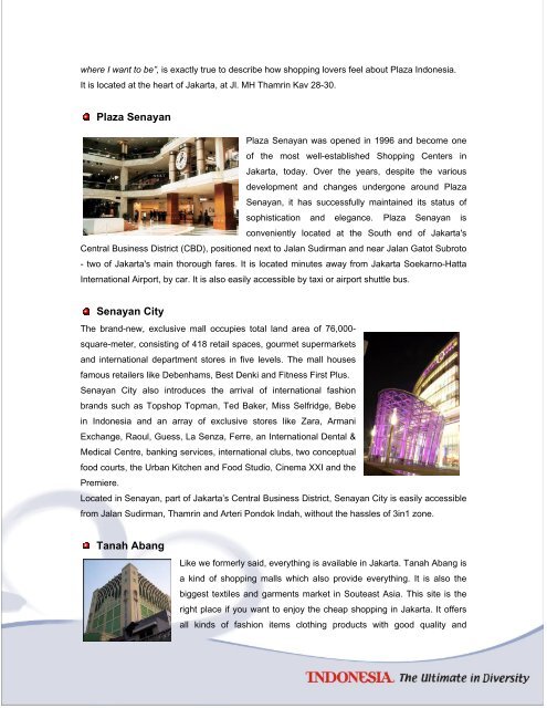 Download the full color 24 pages brochure ... - Visit Indonesia