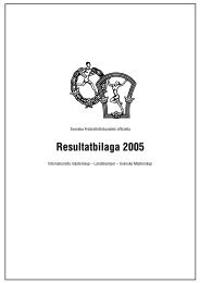 Resultatbilaga 2005.indd - Svenska FriidrottsfÃ¶rbundet