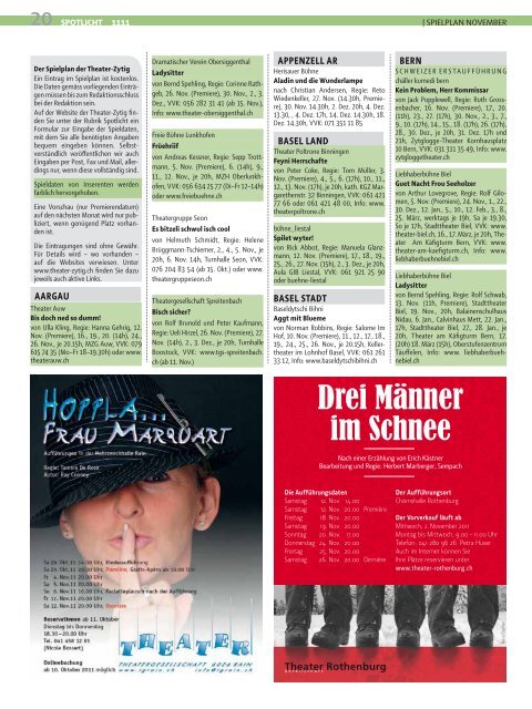 Ausgabe 1111.pdf - Theater-Zytig