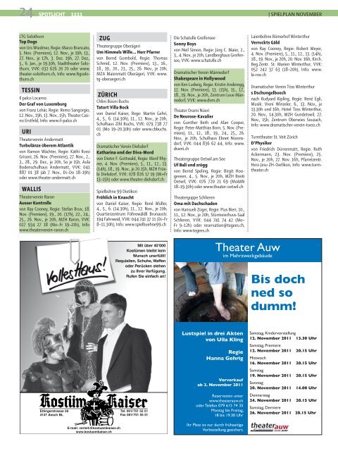 Ausgabe 1111.pdf - Theater-Zytig