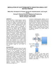 modulation of electromagnetic radiation using a dot matrix printer