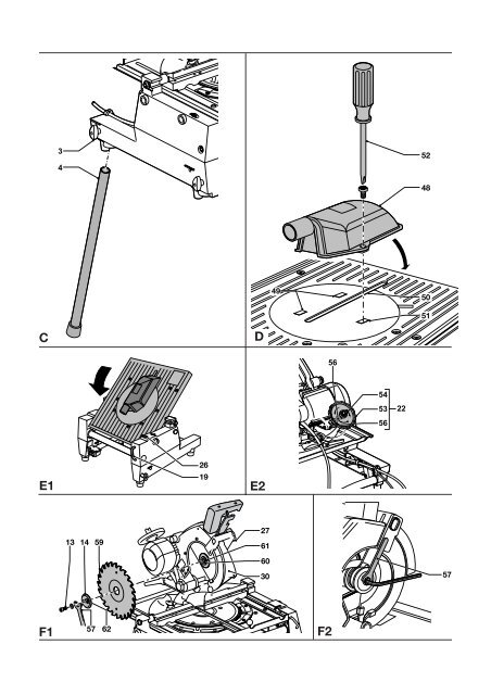 Elu - TGS173A2 - Electric Flipover Saw - Carey Tool