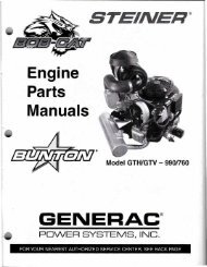 Engine Parts Manuals GENERAC