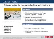 Weitere Informationen - Bosch Automotive Tradition