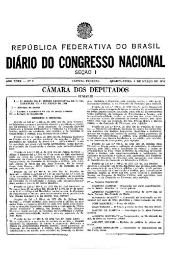 DIARIO DO CONGRESSO NACIONAL - CÃ¢mara dos Deputados