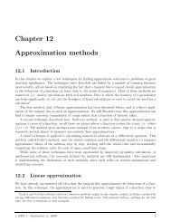 Chapter 12 Approximation methods - Ugrad.math.ubc.ca