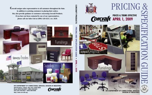 Supplies Textiles Furnishings SIGNAGE/Graphics ... - Corcraft