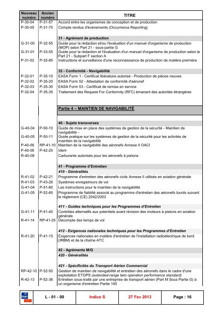 DOCUMENTATION GSAC - Consignes de NavigabilitÃ© franÃ§aises