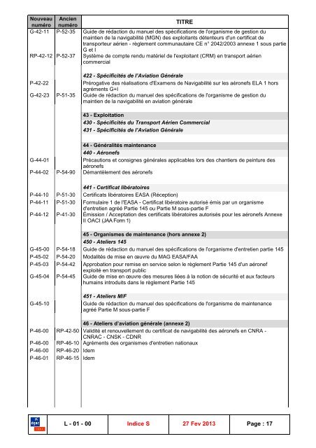 DOCUMENTATION GSAC - Consignes de NavigabilitÃ© franÃ§aises