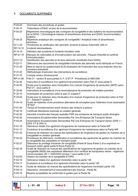 DOCUMENTATION GSAC - Consignes de NavigabilitÃ© franÃ§aises