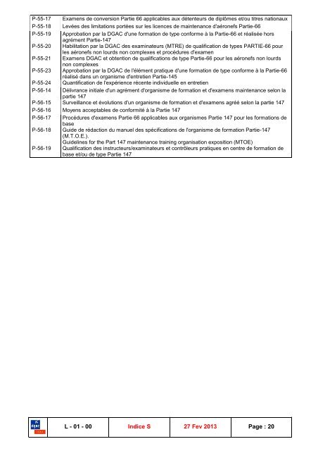 DOCUMENTATION GSAC - Consignes de NavigabilitÃ© franÃ§aises